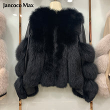 Load image into Gallery viewer, Women's Winter Thick Warm Fur coats Genuine Sheepskin Leather Jackets