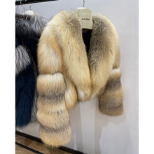 Load image into Gallery viewer, Women Luxury Red Fox Fur Jacket Winter Warm Coat