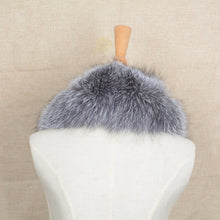 Load image into Gallery viewer, Real Silver Fox Fur 80cm/90cm/100cm Collar Trim Women Men Warm Scarf