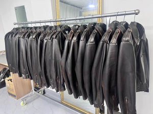 Women Distress Genuine Leather Jacket Spring New Style Vintage Cowhide Leather Jacket