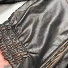 Load image into Gallery viewer, Women Distress Genuine Leather Jacket Spring New Style Vintage Cowhide Leather Jacket
