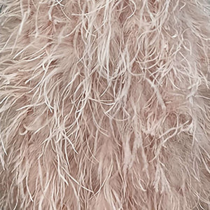 Women Gilet Genuine Ostrich Feather Fur Long Vest
