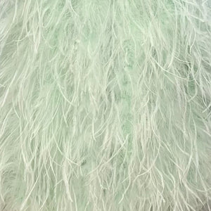 Women Gilet Genuine Ostrich Feather Fur Long Vest