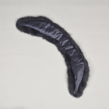 Load image into Gallery viewer, Women Real Fox Fur Collar Cuffs  Winter Fashion Magnetic Navy Scarf