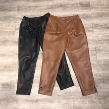 Load image into Gallery viewer, Women Leather Pants Solid High Waist Slim Pencil Pants Leather Sheepskin Trousers 2022 New BJ3954