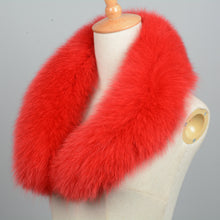 Load image into Gallery viewer, Long Real Fox Fur Collar Scarf Spring Winter Warm Red Jacket Coat Shawls