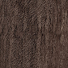 Load image into Gallery viewer, Women&#39;s Thick Knitted Real Rabbit Fur Jacket Warm Coat Coffee