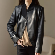 Load image into Gallery viewer, Real Leather Jackets 2022 New Styles Women Leather Coat Blazer Black Spring Autumn Lady Clothes FG3952