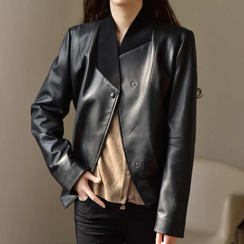 Real Leather Jackets 2022 New Styles Women Leather Coat Blazer Black Spring Autumn Lady Clothes FG3952