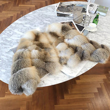 Load image into Gallery viewer, Lady Luxury Fox Fur Coat 2022 New Long Sleeve Fluffy Short Style Overcoat Winter Warm 4904