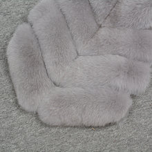 Load image into Gallery viewer, Women&#39;s  Real Fox Fur Vest 4 Rows Winter Genuine Fur Gilet Light Grey Waistcoat