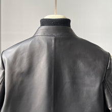 Load image into Gallery viewer, Women&#39;s Black Leather Jackets New Spring Autumn Rivet Biker Genuine Sheepskin Coats Fashion Streetwear CL4012