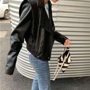 New Arrivals Genuine Leather Jackets 2022 Sheepskin Bomber Jackets Lady Short Jacket Black White Motorcycle CL4154