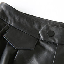 Load image into Gallery viewer, Women Cropped Leather Pants Loose Pencil Pants Solid Sheepskin Harem Pants 2022 New SY3987