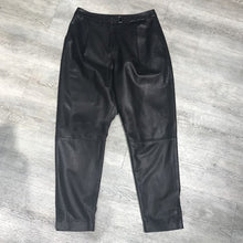 Load image into Gallery viewer, Women Leather Pants Solid High Waist Slim Pencil Pants Leather Sheepskin Trousers 2022 New BJ3954