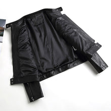 Load image into Gallery viewer, Women Real Leather Jacket Autumn Cool Style Short Motorcycle Jacket Genuine Sheepskin Classic Jackets CL4010