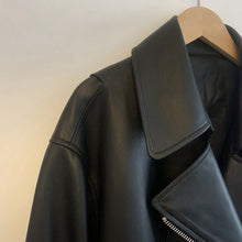 Load image into Gallery viewer, 2022 New Style Genuine Sheepskin Leather Jacket Luxury Real Leather Coat Oversize With Belt CL4871