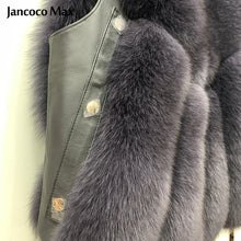 Load image into Gallery viewer, Women Sleeveless Winter Real Fox Fur Gilets Sheepskin Luxury Fur Vest