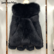 Load image into Gallery viewer, Winter Fashion Fox Fur Gilets Women Sleeveless Jacket Sheepskin Fur Vest