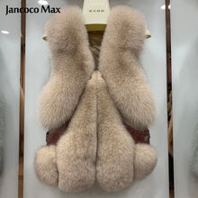 Load image into Gallery viewer, Women Winter Real Fox Fur Gilets Thick Warm Fluffy Fur Vests