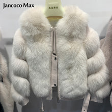 Load image into Gallery viewer, Women Winter Warm Real Fox Fur Coats Sheepskin Leather Jackets