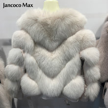 Load image into Gallery viewer, Women Winter Warm Real Fox Fur Coats Sheepskin Leather Jackets