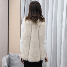Load image into Gallery viewer, Winter Women Luxury Waistcoat Fur Vests Fluffy Real Fox Fur Gilets