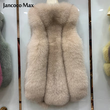 Load image into Gallery viewer, Winter Women Luxury Waistcoat Fur Vests Fluffy Real Fox Fur Gilets