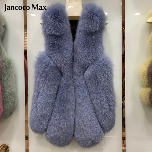 Winter Real Fox Fur Gilets Women Luxury Waistcoat Fur Vests
