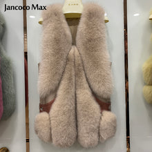 Load image into Gallery viewer, Winter Women Luxury Fluffy Long Vest Fashion Real Fox Fur Gilets