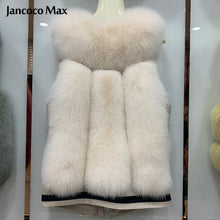 Load image into Gallery viewer, Women Winter Warm Fashion Real Fox Fur Gilets Fluffy Vest Waistcoat