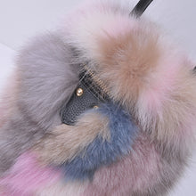 Load image into Gallery viewer, 2022 New Women&#39;s Fashion Fox Fur Bucket Bag Lovely Mixed Color Crossbody Shoulder Bags Ladies Totes Bags 8811