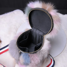 Load image into Gallery viewer, 2022 New Women&#39;s Fashion Fox Fur Bucket Bag Lovely Mixed Color Crossbody Shoulder Bags Ladies Totes Bags 8811
