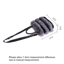 Load image into Gallery viewer, 2022 New Women&#39;s Fashion Fox Fur Handbag Fluffy Messenger Bag Ladies Winter Shoulder Bag Large Capacity Tote 8813
