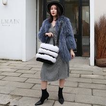 Load image into Gallery viewer, 2022 New Women&#39;s Fashion Fox Fur Handbag Fluffy Messenger Bag Ladies Winter Shoulder Bag Large Capacity Tote 8813
