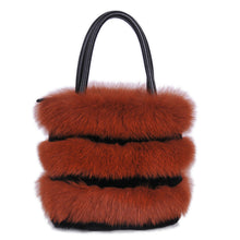 Load image into Gallery viewer, 2022 New Women&#39;s Fashion Fox Fur Handbag Fluffy Messenger Bag Ladies Winter Shoulder Bag Large Capacity Tote 8813