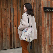 Load image into Gallery viewer, 2022 New Women&#39;s Fashion Fox Fur Handbag Lovely Mixed Color Messenger Bags Lady Shoulder Bag Large Capacity Totes 7965