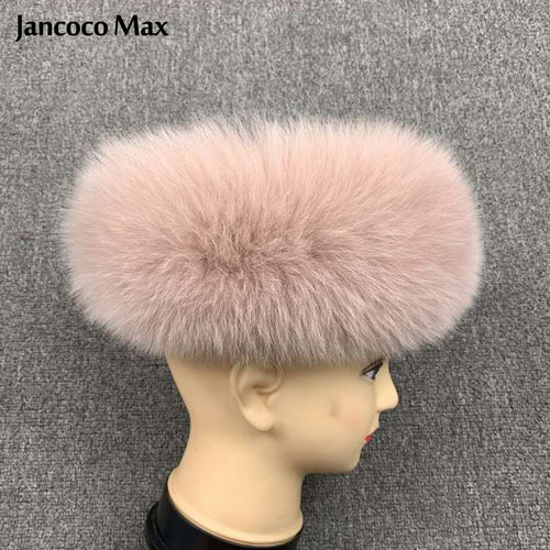 Women Winter Fashion Elastic Headband Real Fluffy Fur Band Headwear