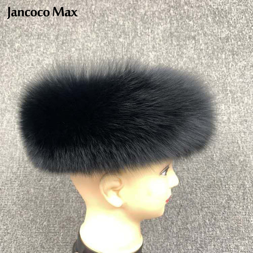 Winter Warm Elastic Headband Real Fluffy Fur Band Fashion Headwear