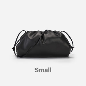 2022 New Genuine Cow Leather Handbags Women Clutch Bag Soft Leather Shoulder Bags Folds 4357