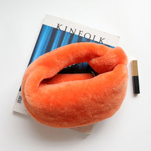 Load image into Gallery viewer, 2022 New Fashion Knot Bag Sheepskin Fur Hand Bag Lady Real Lamb Fur Knotted Winter Fairy Handbag Wool 4398