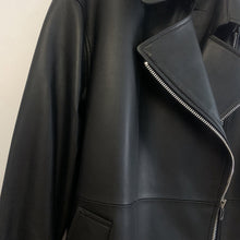 Load image into Gallery viewer, 2022 New Style Genuine Sheepskin Leather Jacket Luxury Real Leather Coat Oversize With Belt CL4871