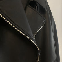 Load image into Gallery viewer, 2022 New Style Genuine Sheepskin Leather Jacket Luxury Real Leather Coat Oversize With Belt CL4871