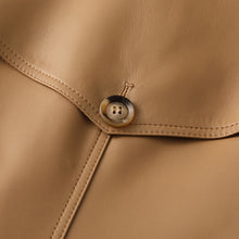 Load image into Gallery viewer, Genuine Sheepskin Leather Jacket Women Autumn Winter Trench Coat Mide Length Streetwear Leather Coat CL4873