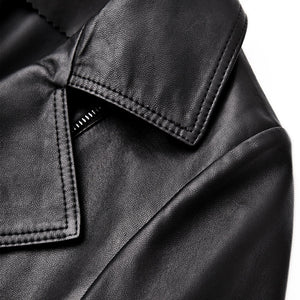 Women Spring Genuine Vegetable Tanned Leather Jackets Lady Retro Sheepskin Coats Female Vintage Jacket Autumn Clothes CL4018