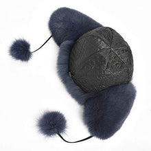 Load image into Gallery viewer, Women Winter Fur Trapper Hat Thick Warm Pom Pom Windproof  Hat