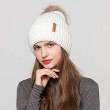 Load image into Gallery viewer, Jancoco Max Womens Winter Hat Pom Pom Beanie Knitted Hat