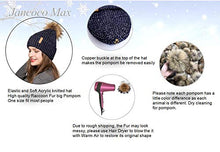 Load image into Gallery viewer, Womens Winter Beanie Hat Fur Pom Pom Beanie Knitted Hat Skull Caps