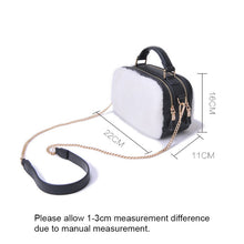 Load image into Gallery viewer, Genuine Mink Fur Single Shoulder Messenger Bag for Ladies Fashion Designer Bag 7997