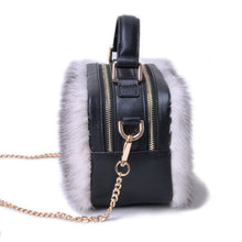 Load image into Gallery viewer, Genuine Mink Fur Single Shoulder Messenger Bag for Ladies Fashion Designer Bag 7997